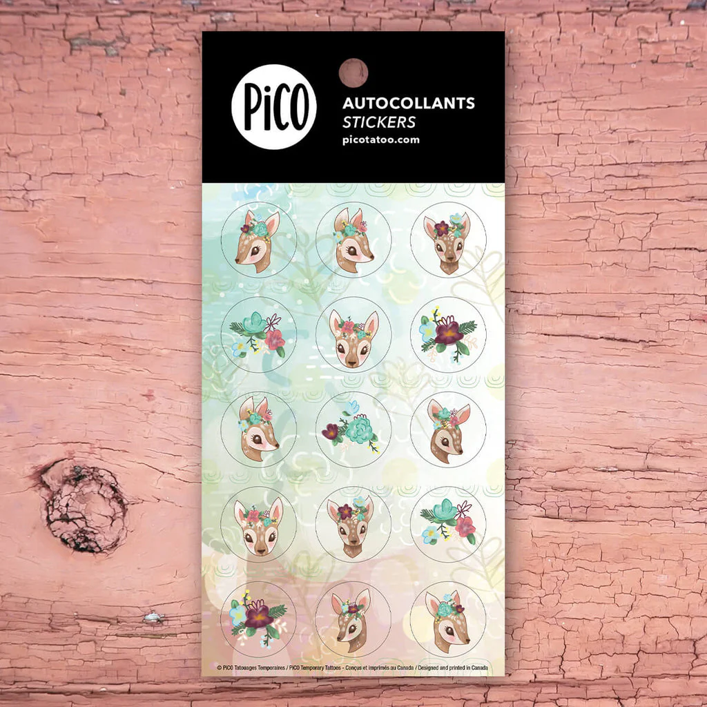 Pico Tatouage - Autocollants - Faon||Pico Tatouage - Stickers - Fawns - Boutique Bébé en Ligne : Soins, Jouets et Articles Maison - {'count': 1, 'name': 'Maison'}