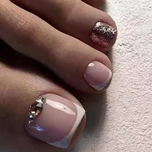 Ongles Sublimes Faux Ongles Ceboic Strass Brillant Dessin Exquis Style Édition Limitée Art Table Française Promotion