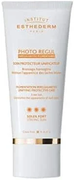 Photo bronzage « Esthederm: Soin Photo Regul Intense – Atténue Taches Brunes et Uniformise le Bronzage – 50ml » - Édition Limitée – L’Art de la Table Française en Promotion ! Photo Regul Protection solaire taches pigmentées - Institut Esthederm