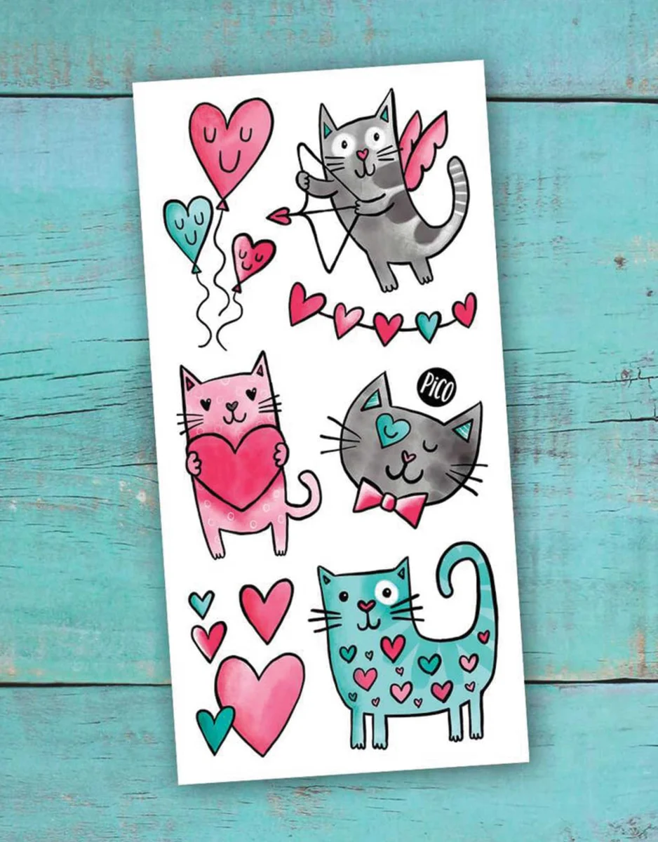 Tatouage - Les chatmoureux - Pico - Boutique Maman & Bébé – Produits Essentiels au Quotidien - {'count': 1, 'name': 'Corps'}