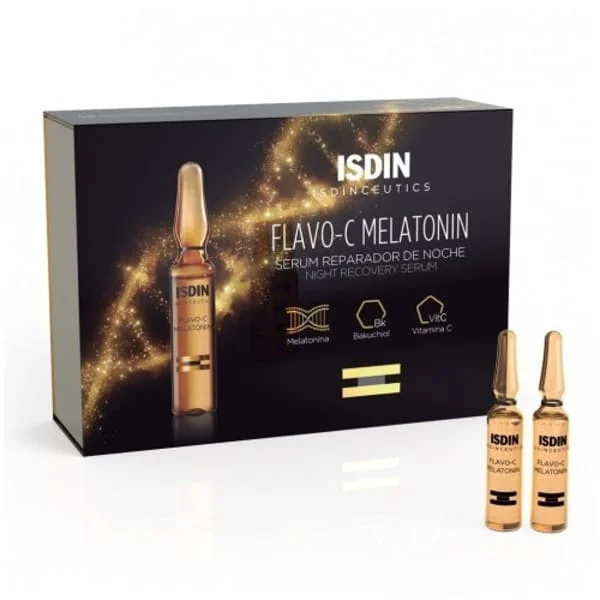 isdin flavo-c melatonin bt30 - Saldi Straordinari – Offerte Speciali Disponibili Adesso - soin visage isdin flavo c melatonin