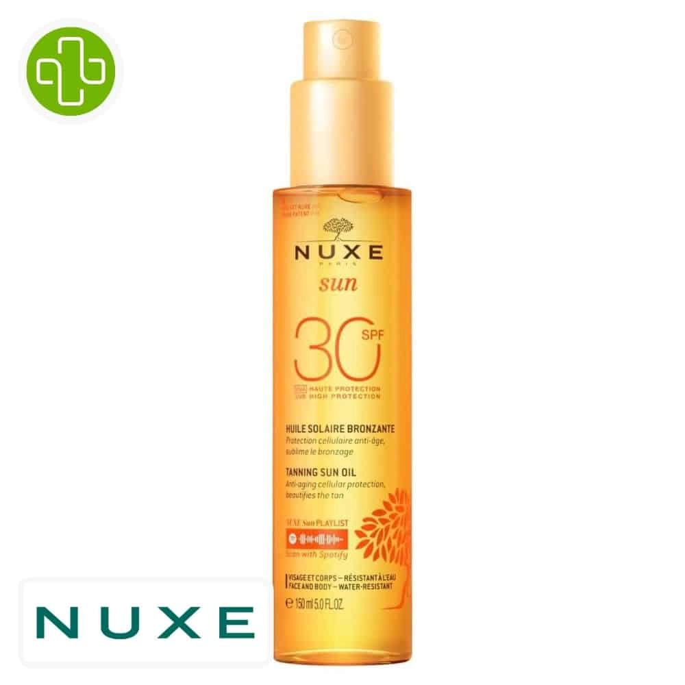NUXE – Sun Huile Solaire Bronzante SPF30 – 150ml - Saldi Straordinari – Offerte Speciali Disponibili Adesso Nuxe Sun Huile Solaire Bronzante SPF30 150 ml - Farmaline