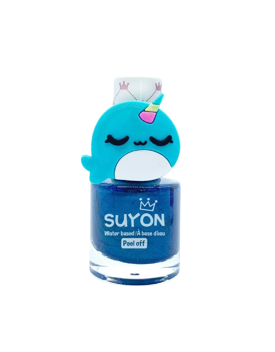 Vernis à ongles avec bague - Narval - Bleu foncé - Suyon - Boutique Maman & Bébé – Produits Essentiels au Quotidien Vernis à ongles - Anti-morsure - 10ml - Noir - Traitement des ongles -  Arrêt de succion du pouce - Cdiscount Au quotidien