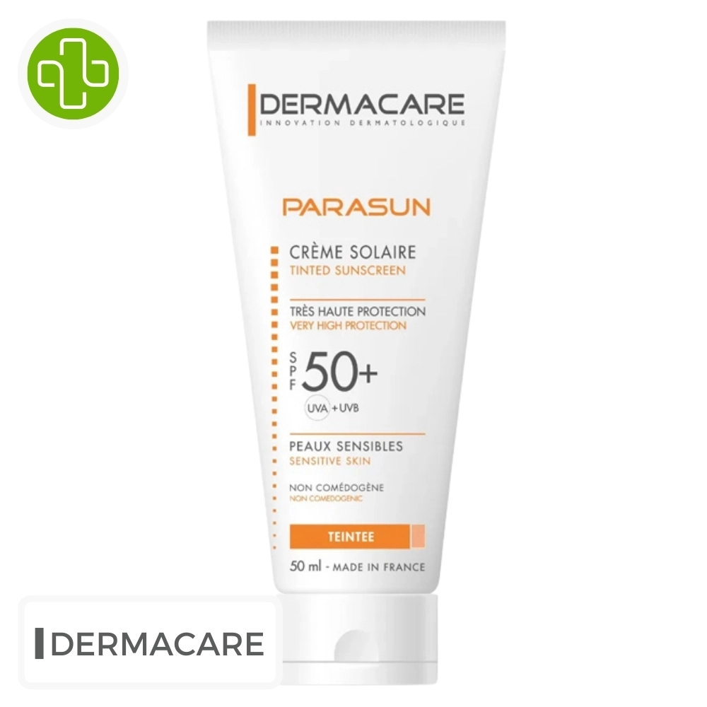 DERMACARE – Parasun Crème Solaire Teintée SPF50+ – 50ml - Saldi Straordinari – Offerte Speciali Disponibili Adesso - {'count': 8, 'name': 'Solaire'}