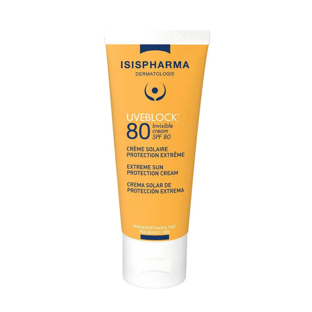 Isispharma Uveblock Crème Solaire Invisible SPF80+ 40ml - Saldi Straordinari – Offerte Speciali Disponibili Adesso - Avène hydrance