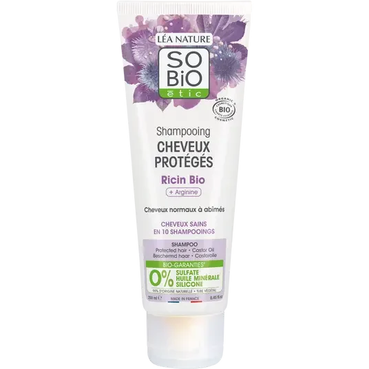 SOBIO Shampooing cheveux protégés Ricin Bio 250 Brazil ml - E-shop mondial – Produits durables, modernes et accessibles partout