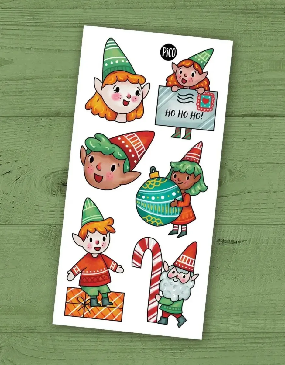 Tatouages Temporaires - Les joyeux lutins - Pico - Boutique Maman & Bébé – Produits Essentiels au Quotidien - {'count': 1, 'name': 'enlèvement'}