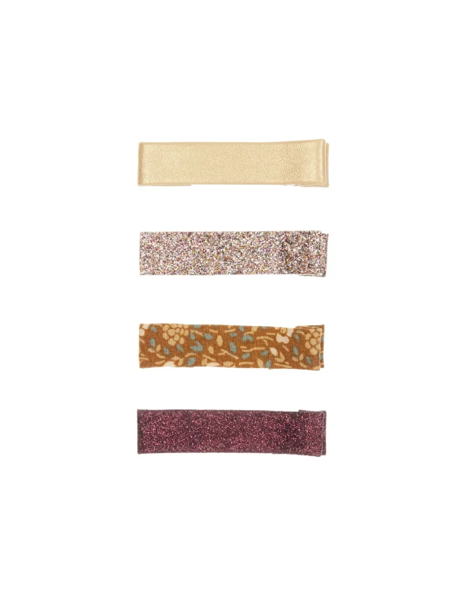 Mini pince pour cheveux - Main Ensemble de 4 - Couleurs éclectiques - Mimi & Lula - Boutique Maman & Bébé – Produits Essentiels au Quotidien