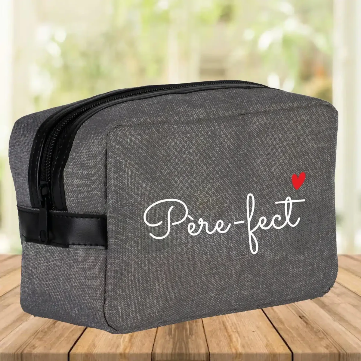 Trousse de toilette “Père-fect” - Vins Rouges Harmonieux pour Chaque Occasion Trousse de toilette Marco cuir 2158-17