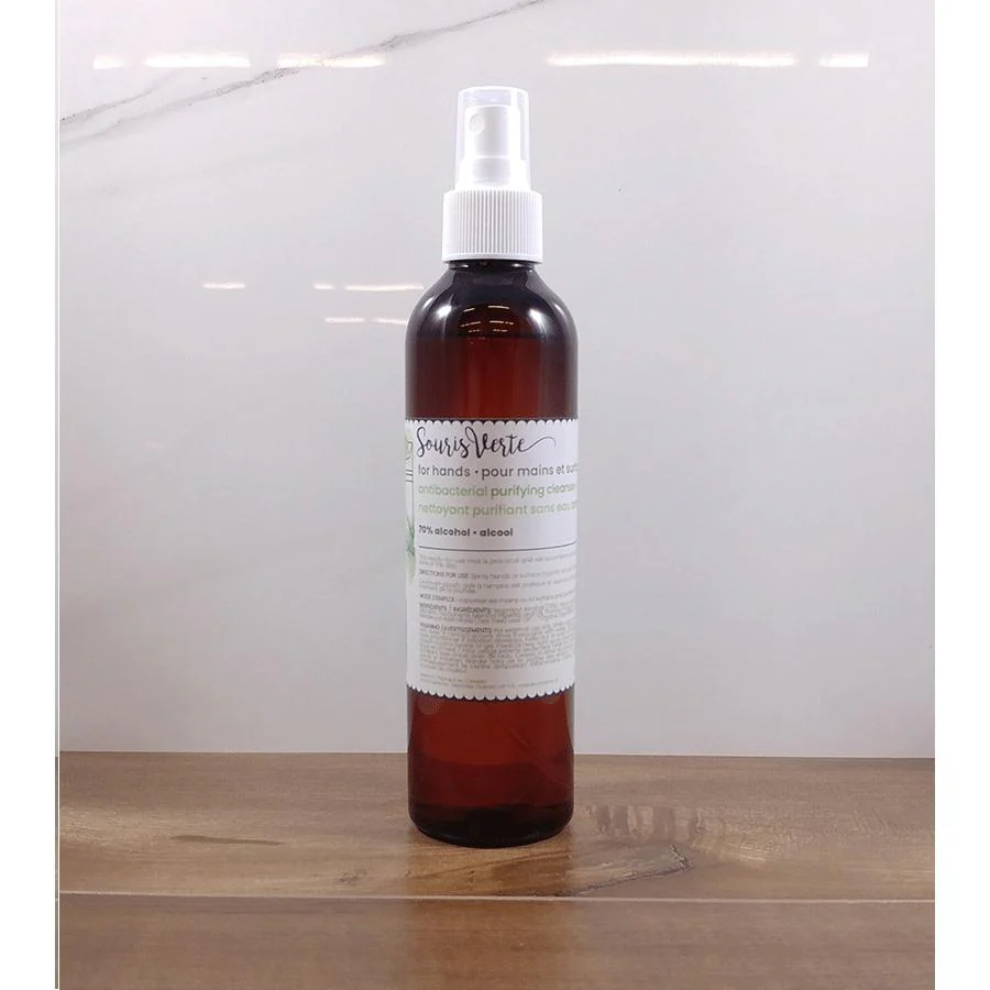 Souris Verte - Nettoyant Purifiant Antibactérien - Mains & Surfaces - 236ml||Souris Verte - Antibacterial Purifying Cleanser - Hands & Surfaces - 236ml - Boutique Bébé en Ligne : Soins, Jouets et Articles Maison - {'count': 1, 'name': 'toilette'}