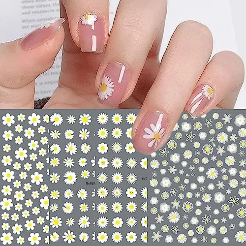 Ongles fleurs Feuilles Stickers Ongles Fleurs JMEOWIO Design Autoadhésif ​Boulangerie Pâtisserie Pain Levain Viennoiseries