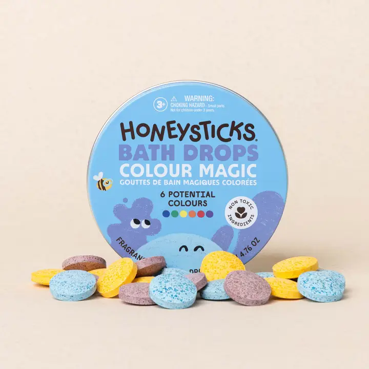 Honey Sticks - Gouttes pour le Bain - Magie des couleurs ||Honey Sticks - Bath Drops - Color Magic - Boutique Bébé en Ligne : Soins, Jouets et Articles Maison Honeysticks Tablettes de couleur de bain pour enfants – Gouttes de  baignoire non toxiques fabriquées avec des ingrédients