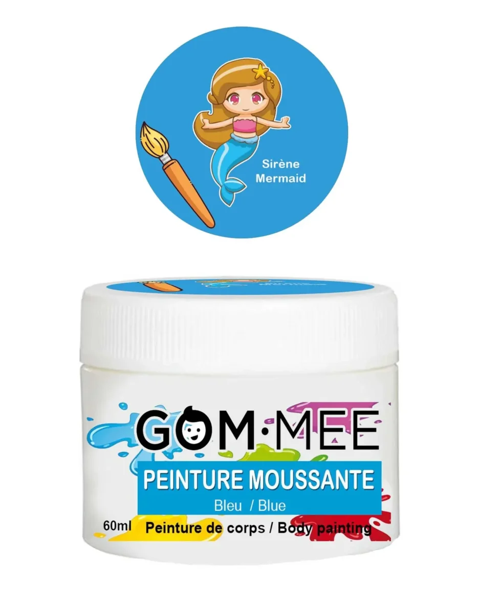 Nettoyant pour le corps - Peinture moussante bleu sirène - GOM.MEE - Boutique Maman & Bébé – Produits Essentiels au Quotidien - {'count': 1, 'name': 'prix'}