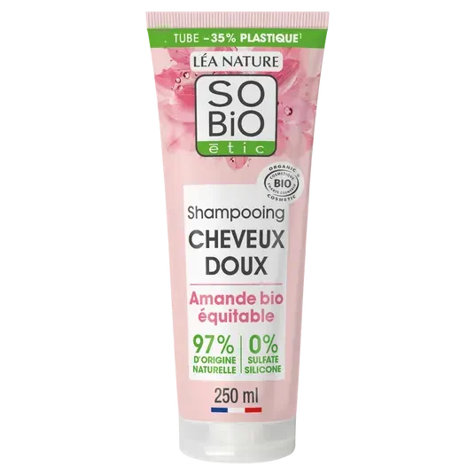 SOBIO Shampooing cheveux doux lait d’amande Bio 250 ml - E-shop mondial – Produits durables, modernes et accessibles partout So Bio Shampooing Cheveux Doux au Lait d'Amande 250Ml - Green Village Maroc