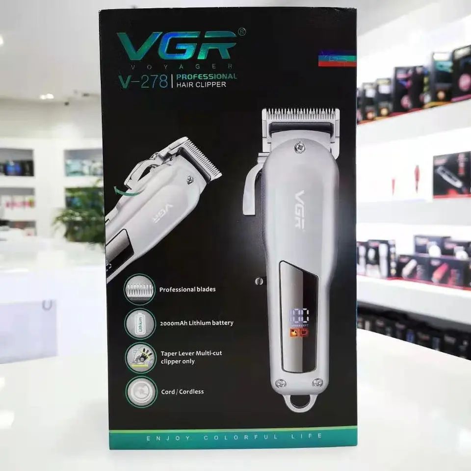 Tondeuse professionnelle rechargeable VGR V278 pour hommes - Vins Rouges Harmonieux pour Chaque Occasion - Tondeuse cheveux