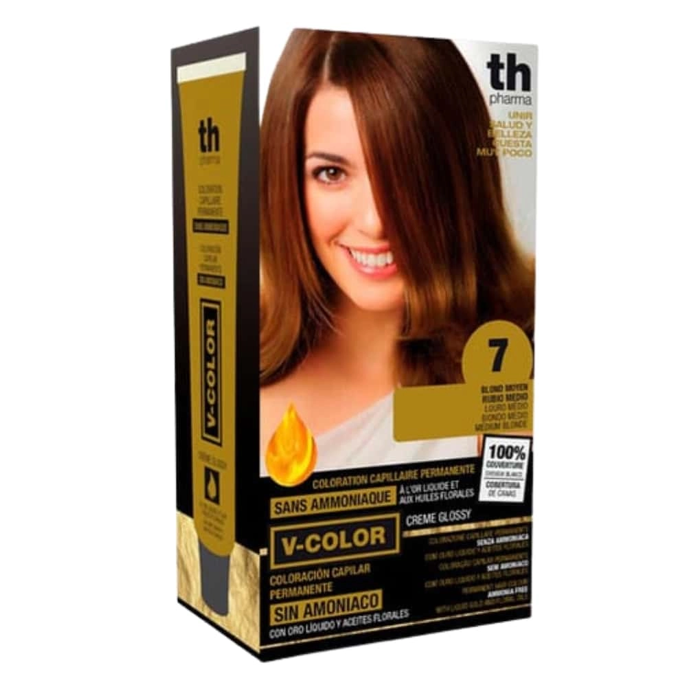 TH-PHARMA – Vitalia Color Coloration Capillaire Sans Ammoniac – Th-pharma N Permanent 7.0 – Blond Moyen - Saldi Straordinari – Offerte Speciali Disponibili Adesso
