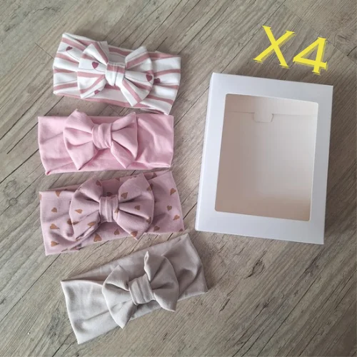 LOT: 4 Bandeaux NOEUD, Occasion couleurs au choix en jersey extensible, Quantité limitée - Vins Rouges Harmonieux pour Chaque Occasion