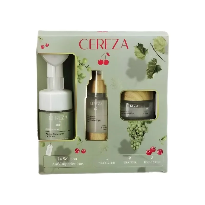 Cereza Coffret Pure Serum+Fluide+Mousse Gr Saldi Straordinari Offerte Speciali Disponibili Adesso
