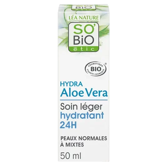 SOBIO Crème légère hydratante Aloé Bio ml E-shop mondial Produits durables modernes accessibles