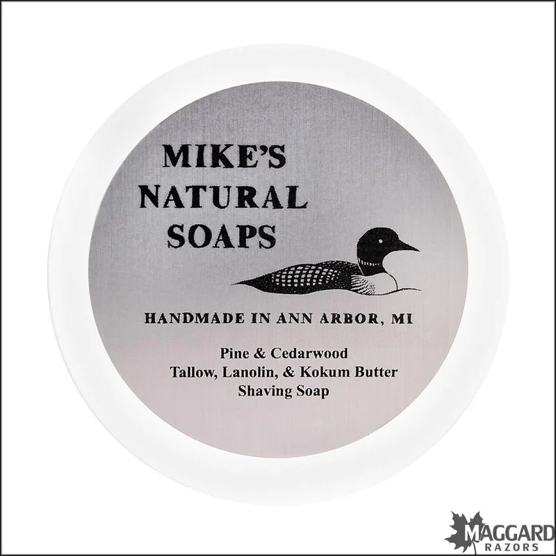 Mike’s Natural Soaps Pine and Cedarwood Artisan Shaving Soap, 5oz - Saldi Straordinari – Offerte Speciali Disponibili Adesso - Electric mushroom