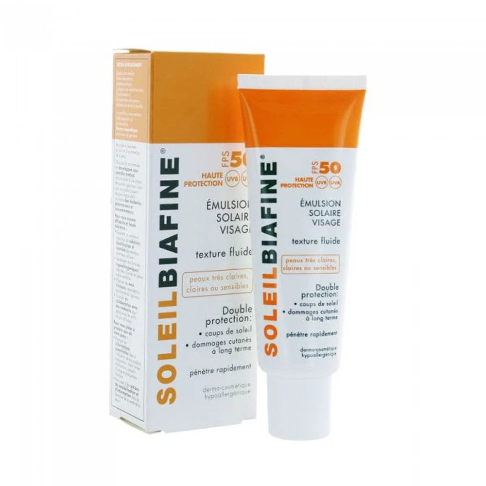 Soleil Biafine Emulsion Solaire SPF50+ 50ml - Saldi Straordinari – Offerte Speciali Disponibili Adesso - Crèmes solaires