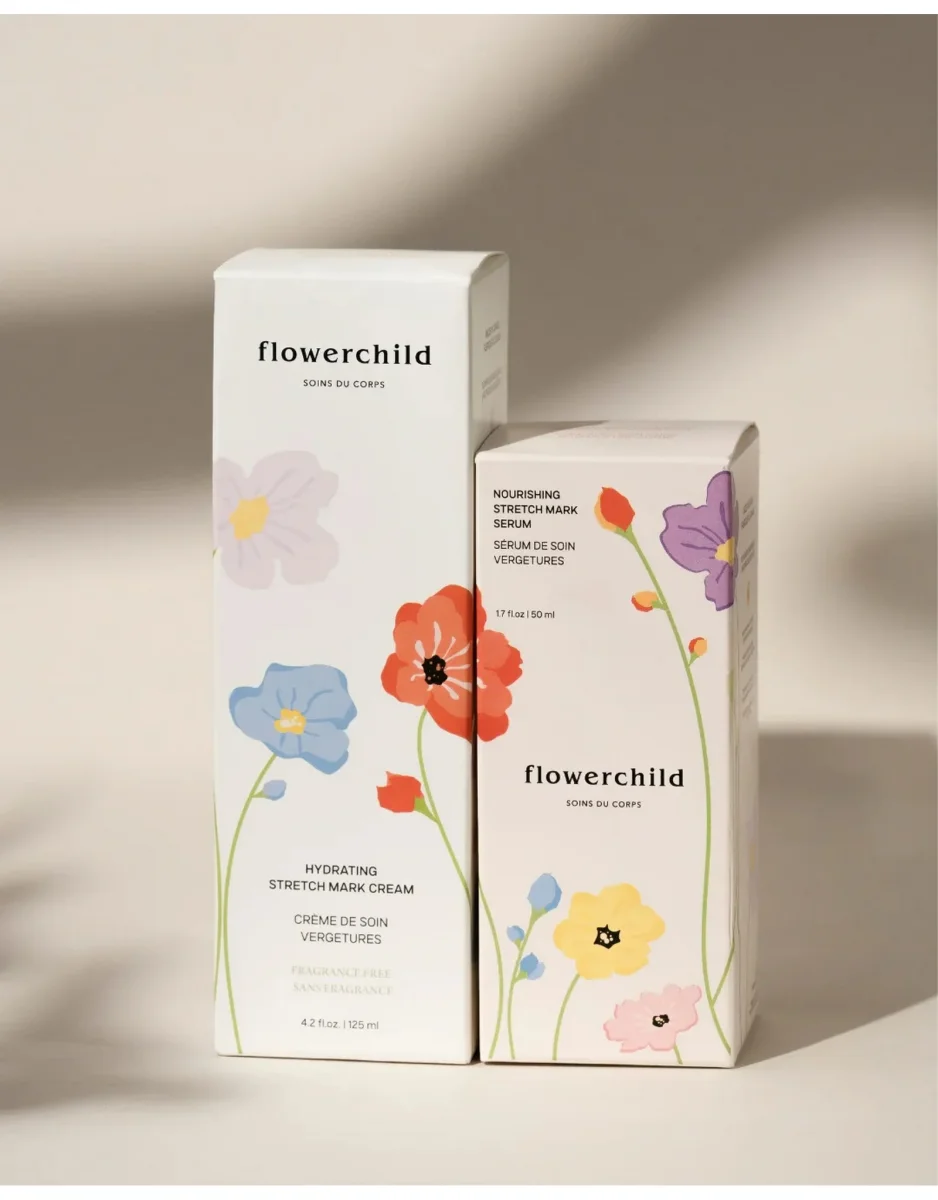 Duo de soin vergetures - Flowerchild ⚜ - Boutique Naturels Maman & Bébé – Produits Essentiels au Quotidien