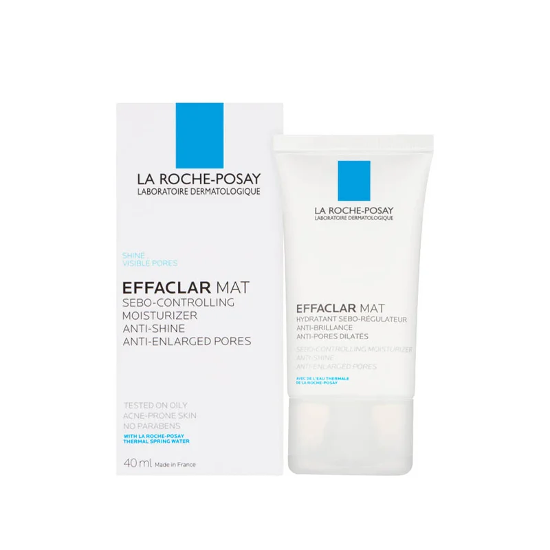 LA ROCHE-POSAY Effaclar Mat Hydratant Sébo-régulateur - Saldi Straordinari – Offerte Speciali Disponibili Adesso Effaclar MAT Hydratant Sébo Régulateur, 40ml