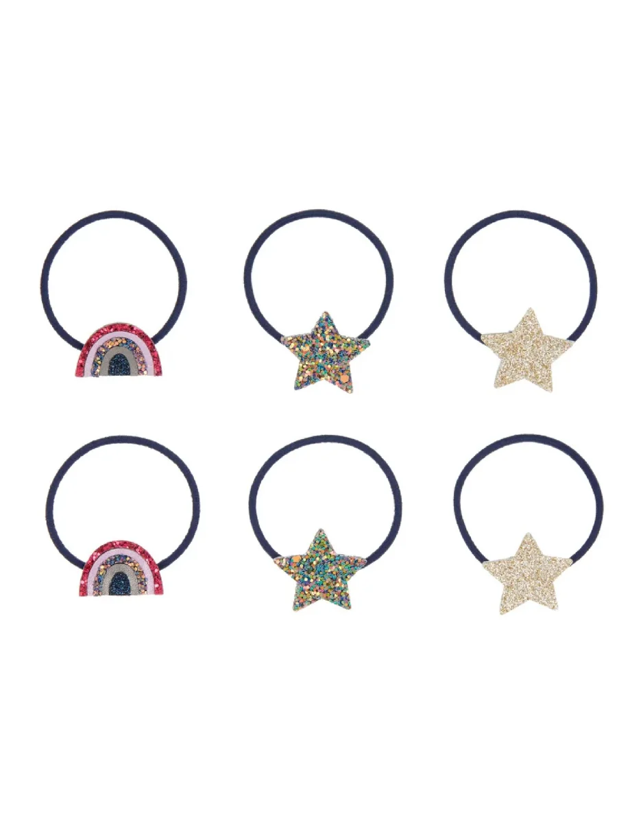 Élastique pour cheveux - Ensemble de 6 - Arc-en-ciel et étoile - Mimi & Lula - Boutique Maman & Bébé – Produits Essentiels au Quotidien - {'count': 1, 'name': 'fins'}