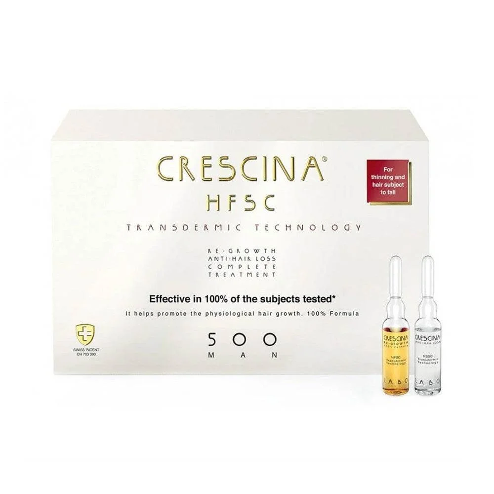 Crescina HfSC Transdermic Complete Treatment 500 Men 10+10 x 3.5ml - Saldi Straordinari – Offerte Speciali Disponibili Adesso - {'count': 7, 'name': 'HFSC'}
