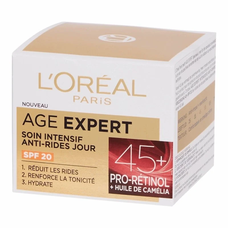 L’Oréal Paris Crème de Jour Triple Action Anti-Âge 45+ au Pro-Rétinol – 50 ml - ​Boulangerie-Pâtisserie | Pain au Levain & Viennoiseries​ - {'count': 1, 'name': 'CARE'}