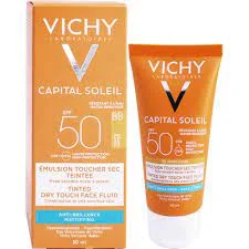 VICHY ECRAN CREME ANTI BRILLANCE PEAU SENSIBLE MIXTE A GRASSE TEINTE + IDEAL SOLEIL - Saldi Straordinari – Offerte Speciali Perfectrice Disponibili Adesso