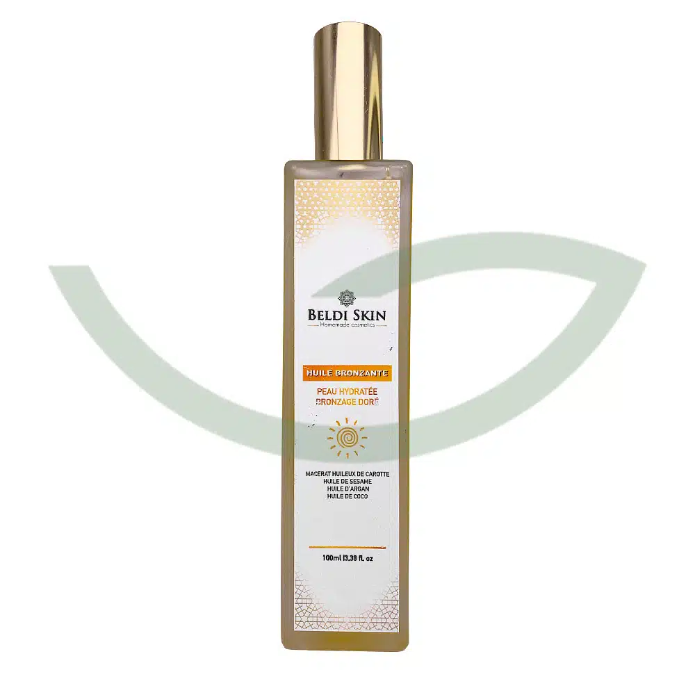 Huile bronzante – 100ml – Beldi Skin - ​Boulangerie-Pâtisserie | Pain au Levain & Viennoiseries​ Pain d'épices pur Miel