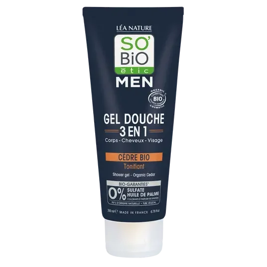 SOBIO Gel douche Bio homme ml E-shop mondial Produits durables modernes accessibles