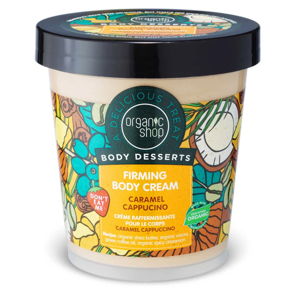 Organic Shop Body Desserts CUP Crème Raffermissante Caramel Capuccino 450 ml - Vins Rouges Harmonieux pour Chaque Occasion