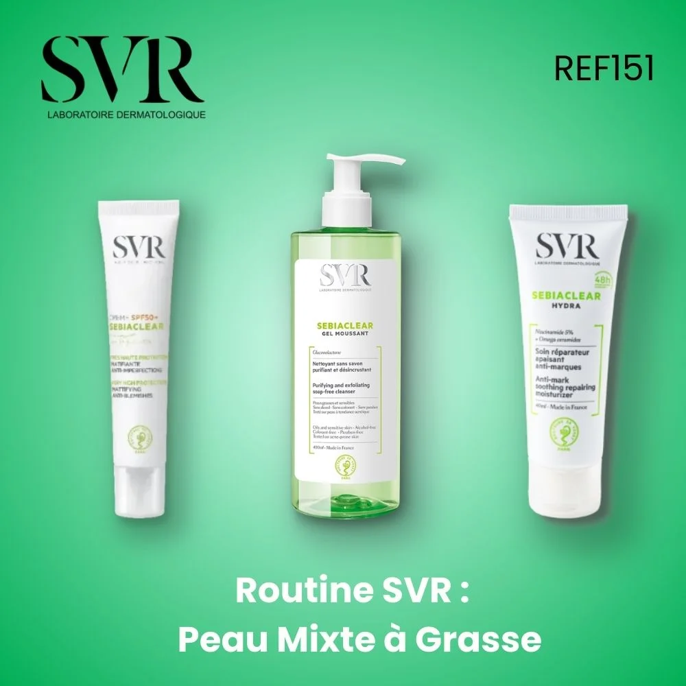 Routine Svr : Peau Mixte À Grasse – Ref151 - Saldi Straordinari – Offerte Speciali Disponibili Adesso Routine peau dorée | La Rosée cosmétiques