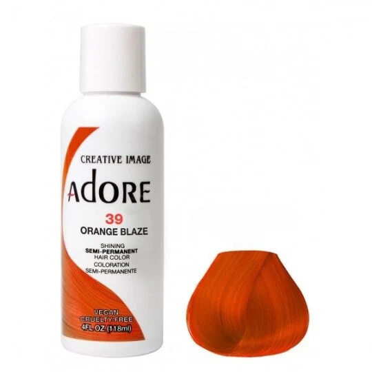 ADORE ≡ Colorations semi-permanentes Orange Blaze 39 - Saldi Straordinari – Offerte Speciali Disponibili Adesso Adore Semi-Permanent Haircolor Orange Blaze 39 - Afro Pride