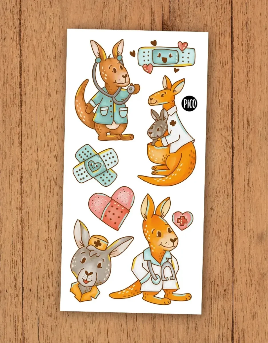 Tatouage - Film Docteur Kangourou - Pico - Boutique Maman & Bébé – Produits Essentiels au Quotidien