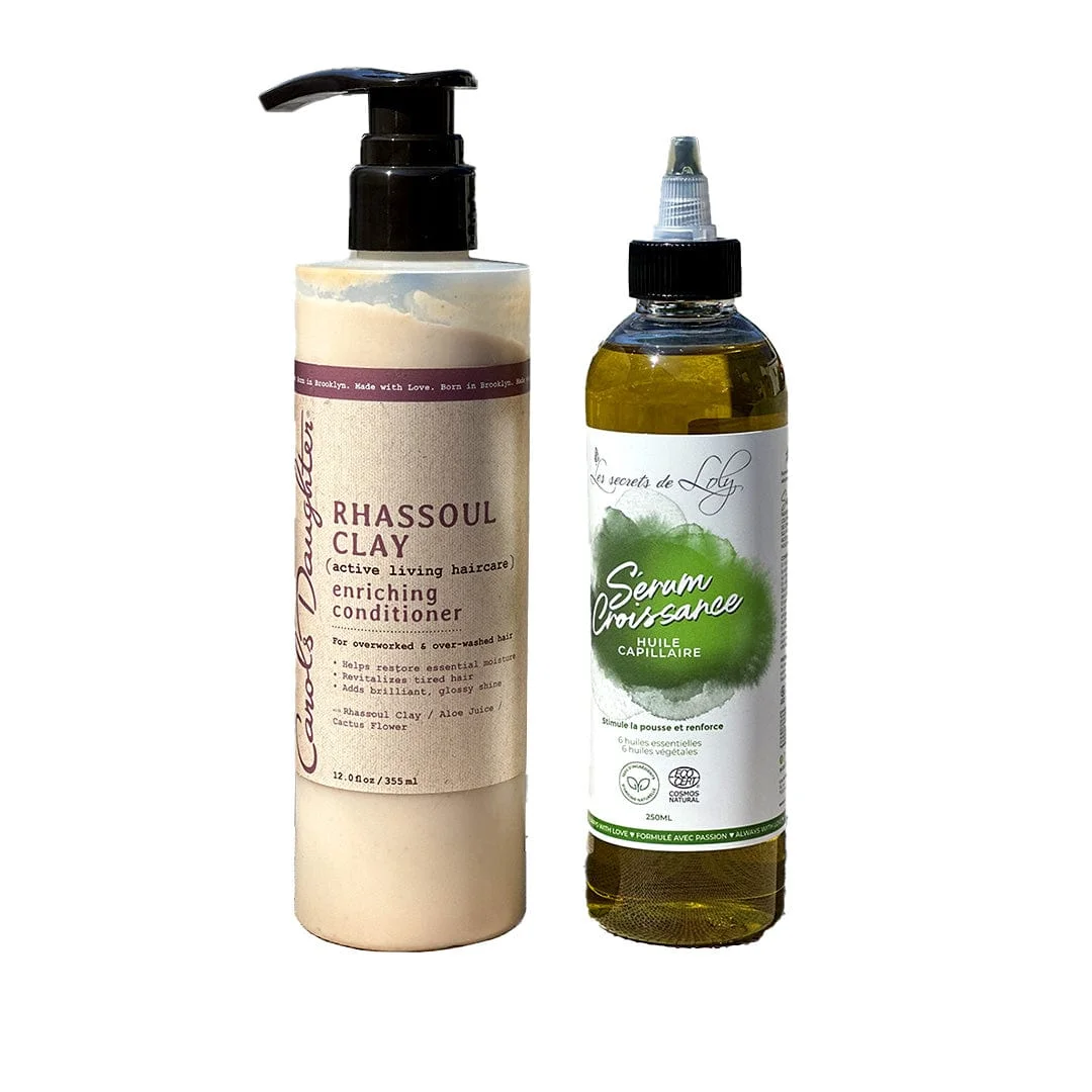 Fire Promo - Routine rhassoul & pouss' "les secrets de loly x carol's daughter" - (serum +après-shampoing) - Saldi Straordinari – Offerte Speciali Too Disponibili Adesso