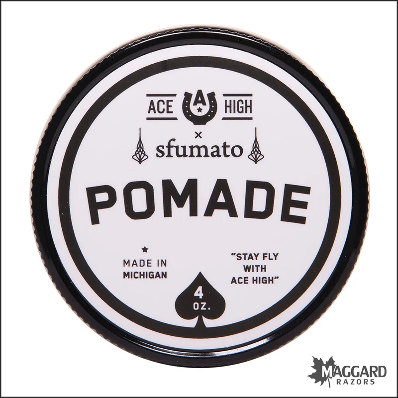 Ace High Sfumato, Original Artisan Water Based Pomade, 4oz – Firm 原創髮油ORIGINAL Hold - Saldi Straordinari – Offerte Speciali Disponibili Adesso