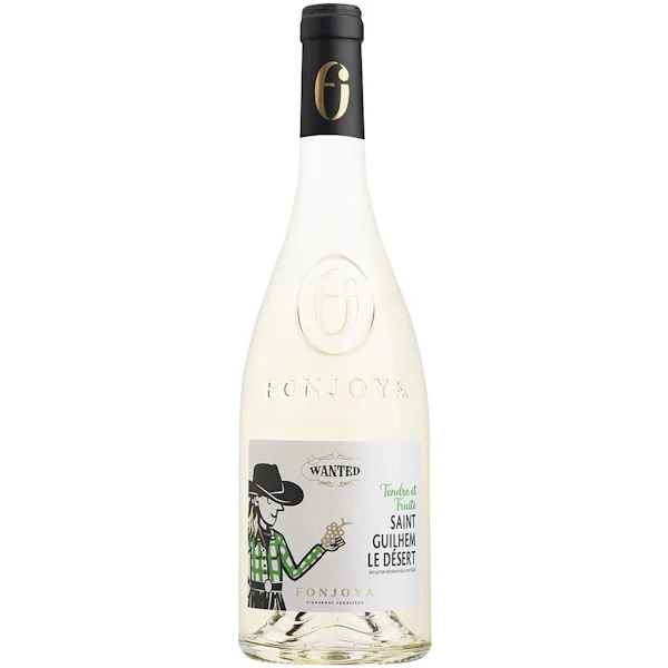 WANTED Blanc Tendre IGP Saint Guilhem Désert Fonjoya Vins Rouges Harmonieux Occasion