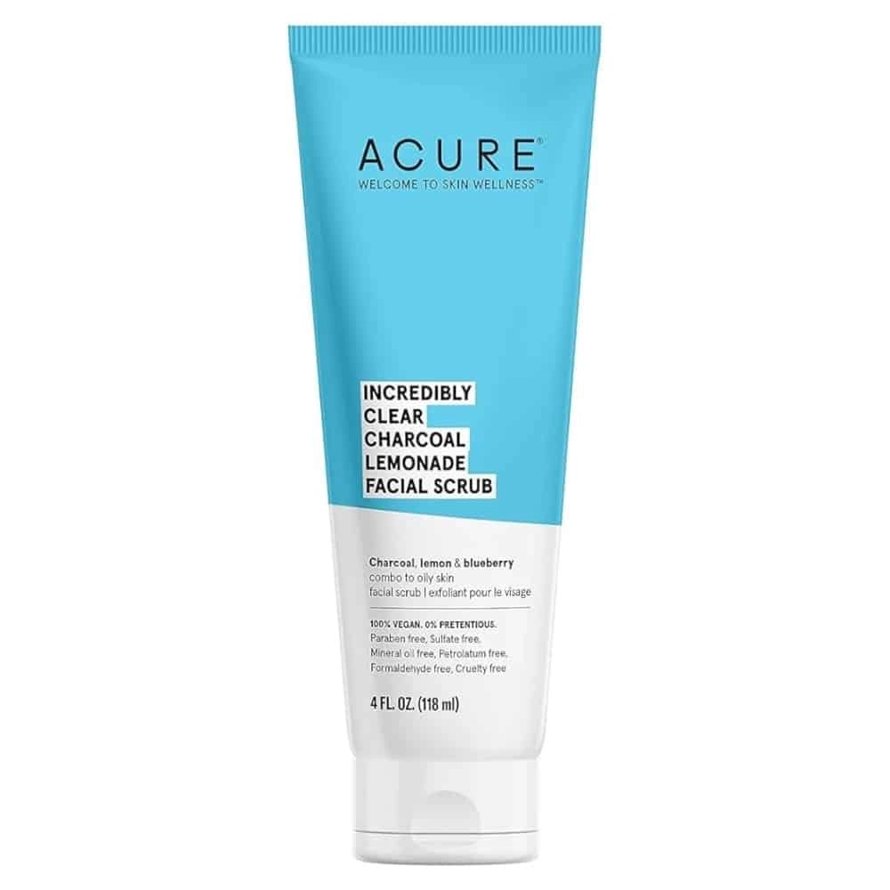 ACURE – Incredibly Clear Charcoal Lemonade Facial Scrub (gommage) – 118ml - Saldi Format Straordinari – Offerte Speciali Disponibili Adesso