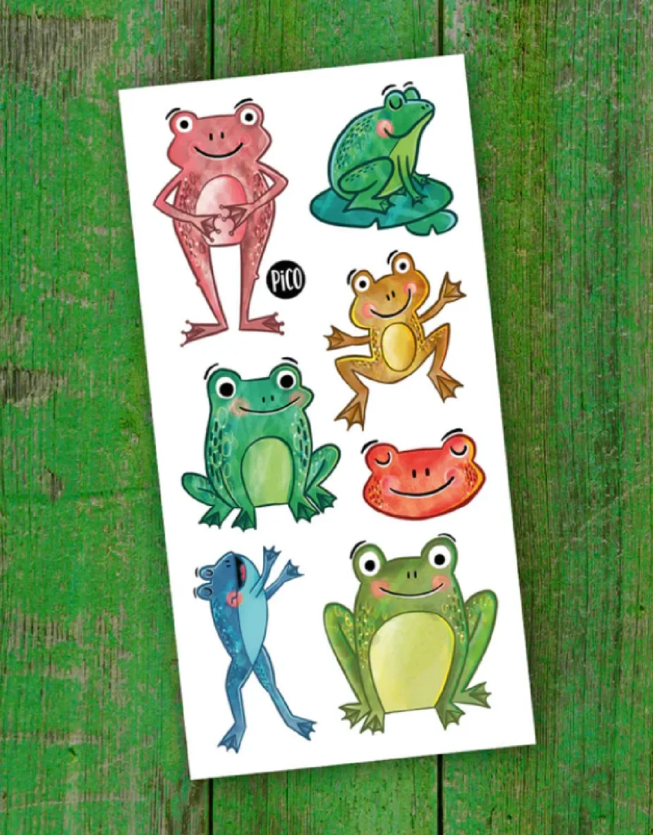 Tatouage chorale grenouilles Pico Boutique Maman Bébé Produits Essentiels Quotidien