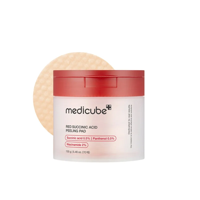 MEDICUBE Succinic Acid Peeling Pads Exfoliants L’Acide Succinique Anti-acné ​Boulangerie Pâtisserie Pain Levain Viennoiseries