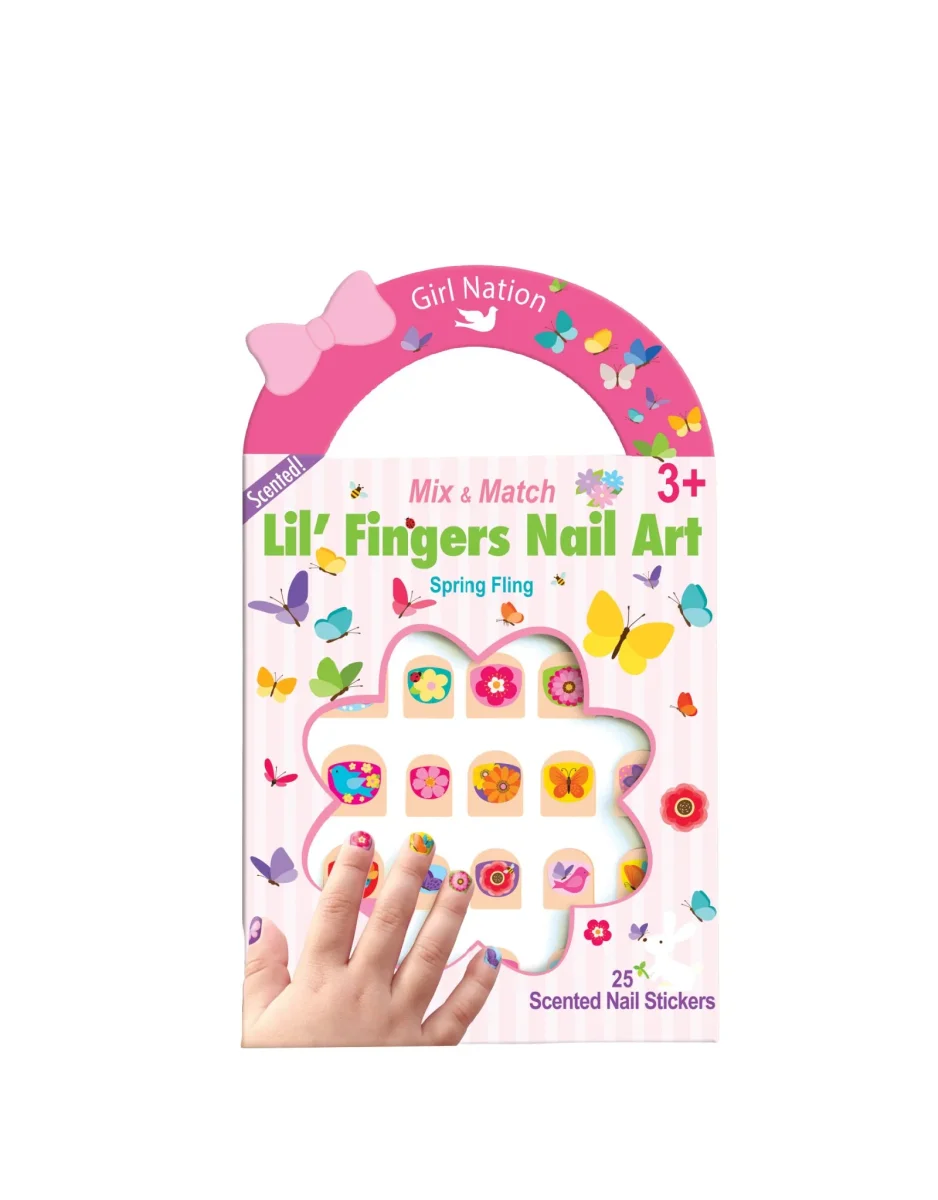 Ongles Autocollants de fantaisies - Doux printemps - Girl Nation - Boutique Maman & Bébé – Produits Essentiels au Quotidien - {'count': 1, 'name': 'Naissance'}