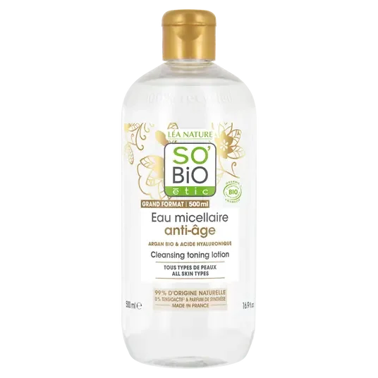 SOBIO Eau micellaire anti âge Argan Bio ml E-shop mondial Produits durables modernes accessibles