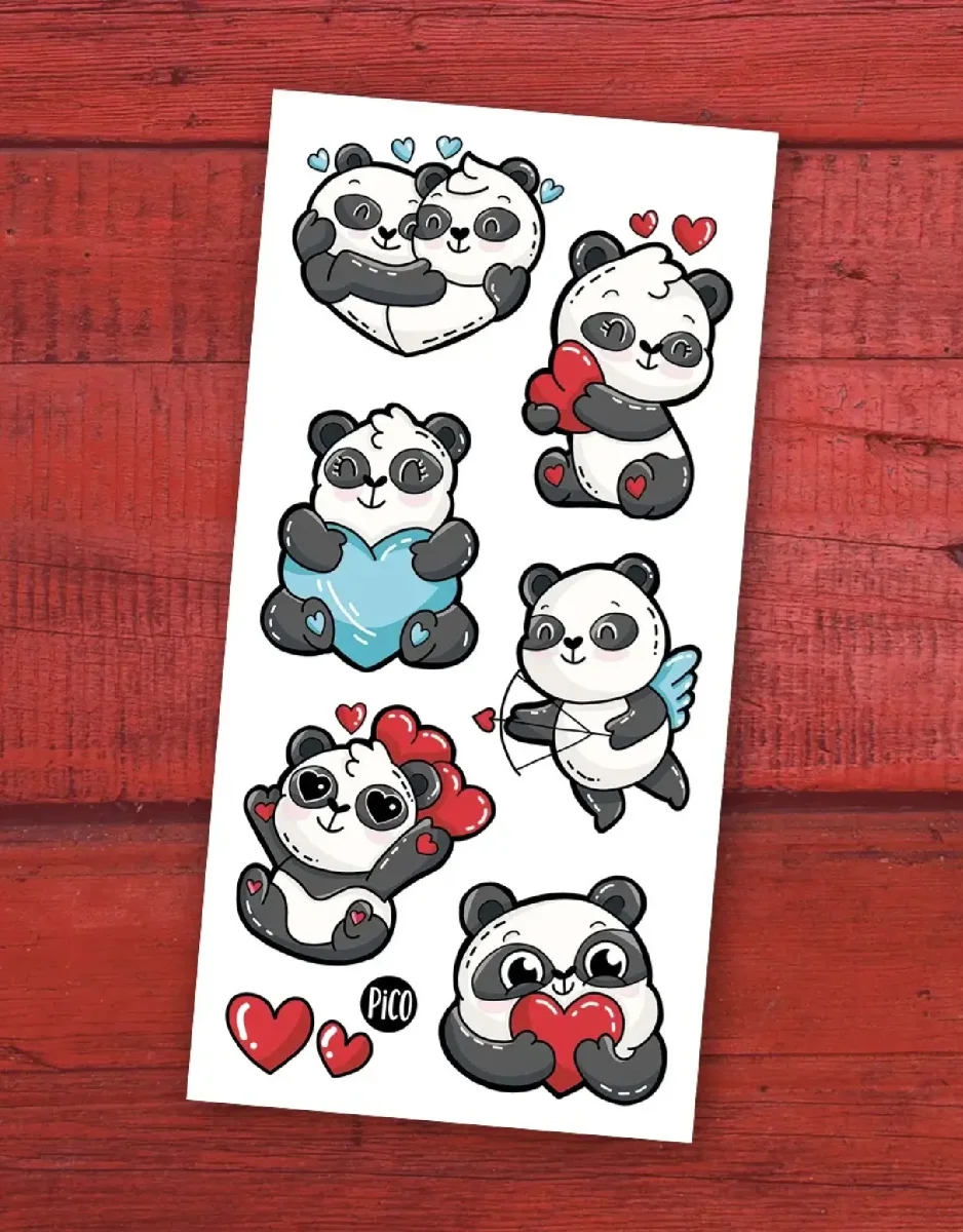 Tatouage pandamoureux Pico Boutique Maman Bébé Produits Essentiels Quotidien