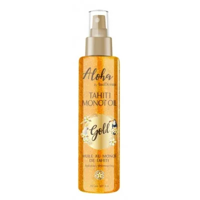 Aloha By Inoderma Huile De Monoi De Tahiti Pailletee Gold 150ml - Saldi Straordinari – Offerte Speciali Disponibili Adesso Soleil des iles Huile Corps/Cheveux au Monoï 150 ml | MANOR