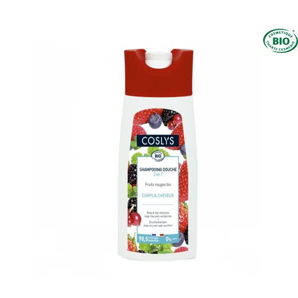 Shampoing Douche Fruits Rouges Bio 750ml Coslys - Vins Rouges Harmonieux pour Chaque Occasion Shampooing douche fruits rouges 750ml | Coslys