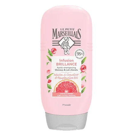 Le Petit Marseillais Après-Shampooing Infusion Brillance 200 ml - Vins Rouges Harmonieux pour Chaque Occasion - {'count': 1, 'name': 'Empreinté'}
