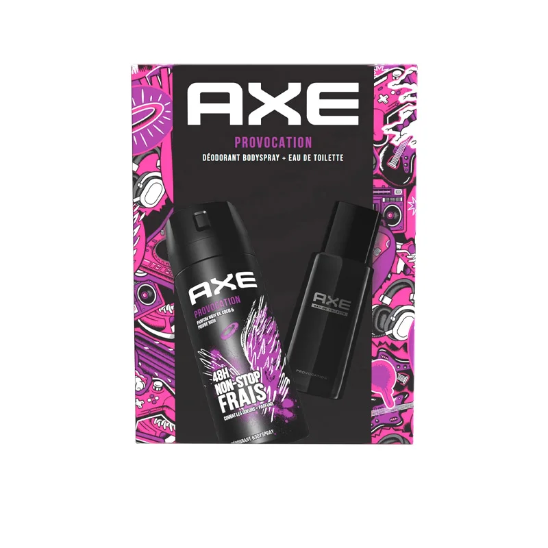 AXE Coffret Provocation Déodorant Eau Toilette ​Boulangerie Pâtisserie Pain Levain Viennoiseries